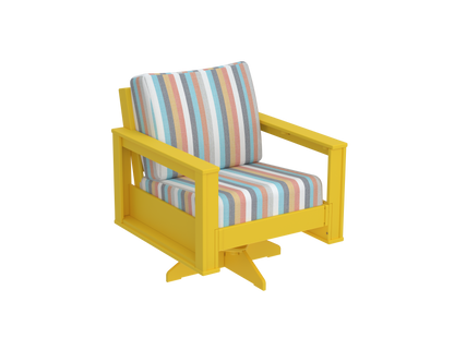 Modern Outdoor Swivel Arm Chair