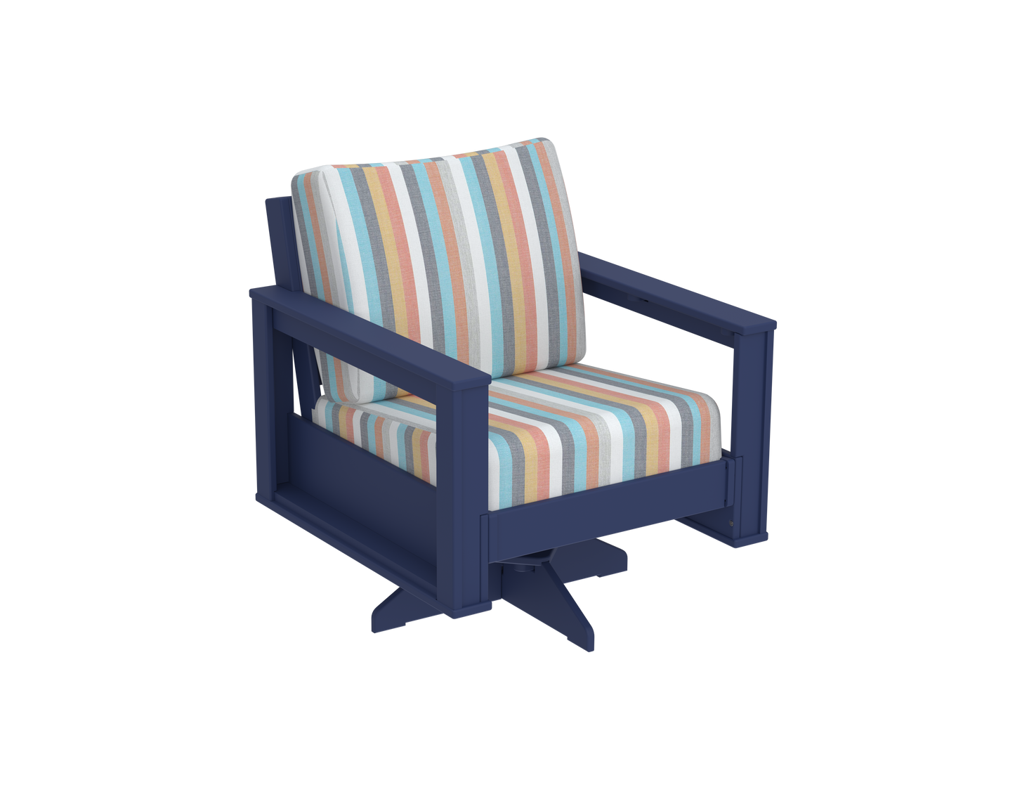 Modern Outdoor Swivel Arm Chair