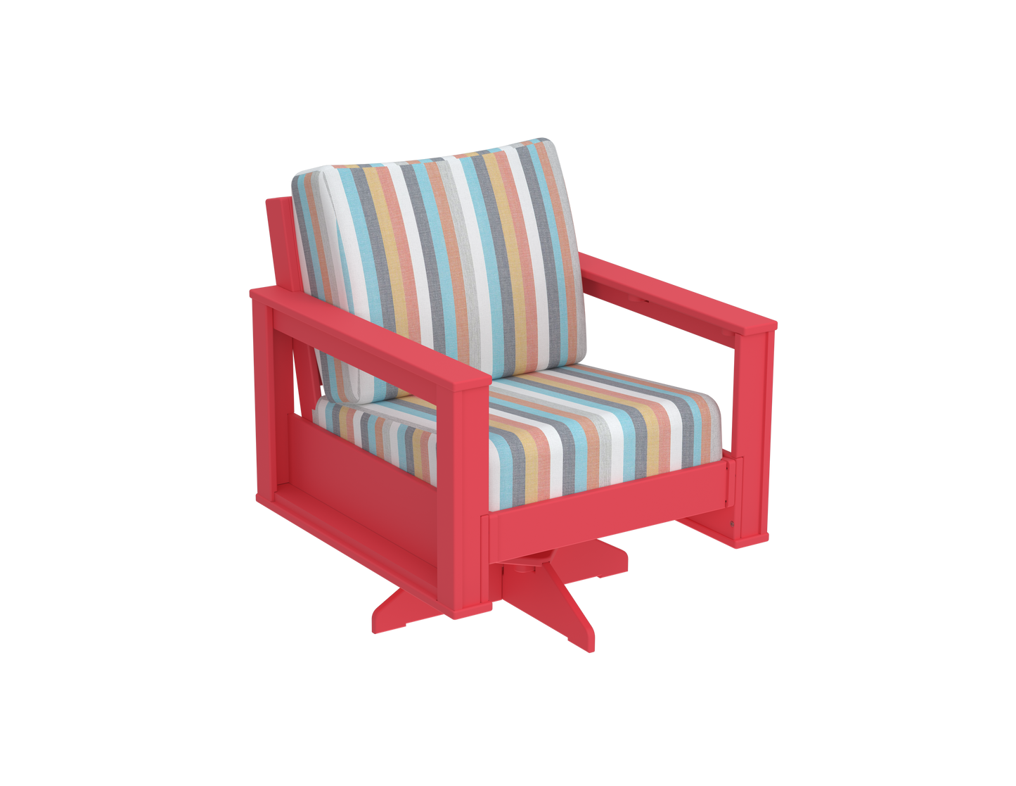 Modern Outdoor Swivel Arm Chair