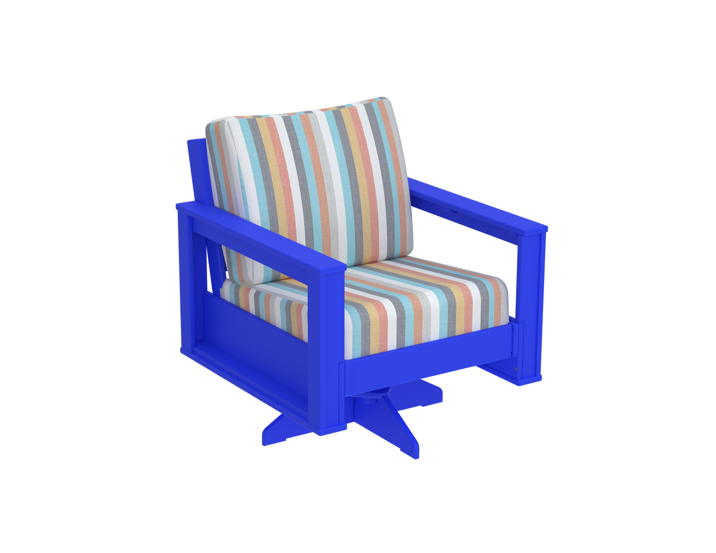 Modern Outdoor Swivel Arm Chair