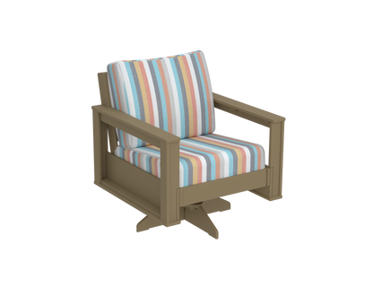 Modern Outdoor Swivel Arm Chair