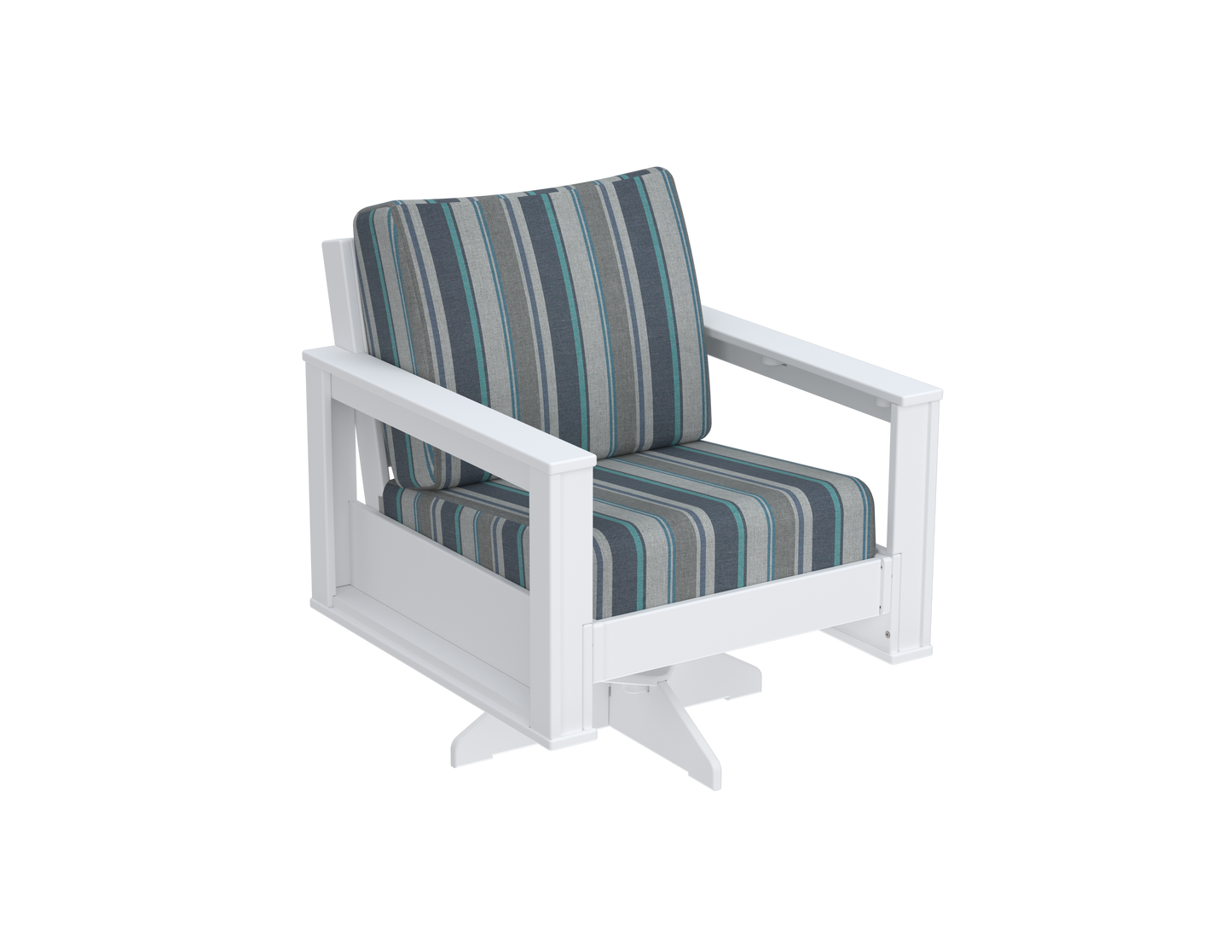 Modern Outdoor Swivel Arm Chair
