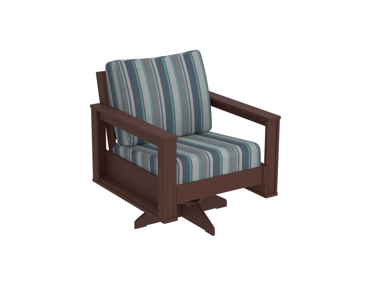 Modern Outdoor Swivel Arm Chair