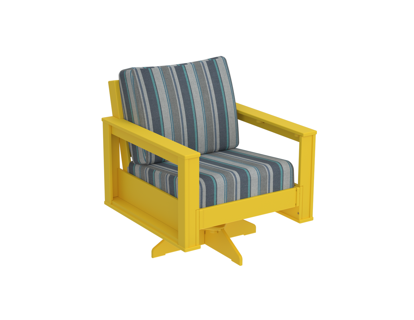 Modern Outdoor Swivel Arm Chair
