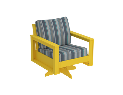 Modern Outdoor Swivel Arm Chair