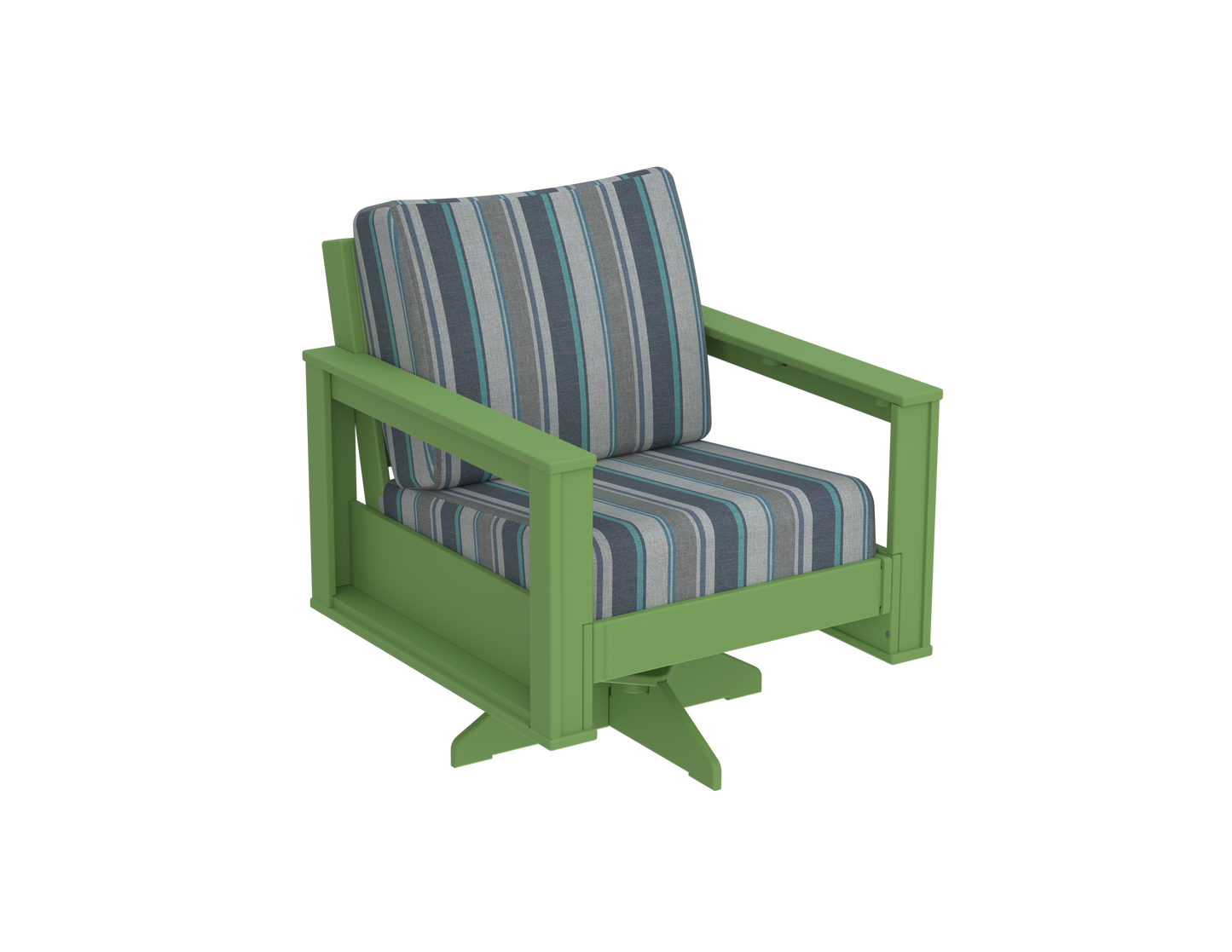 Modern Outdoor Swivel Arm Chair
