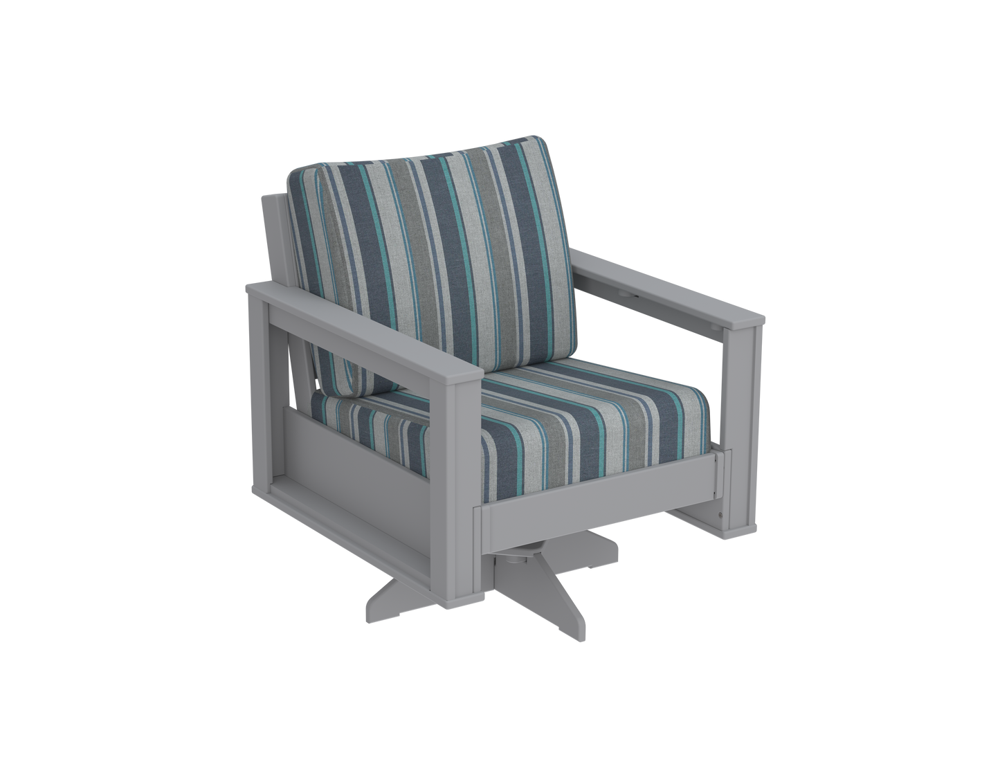 Modern Outdoor Swivel Arm Chair