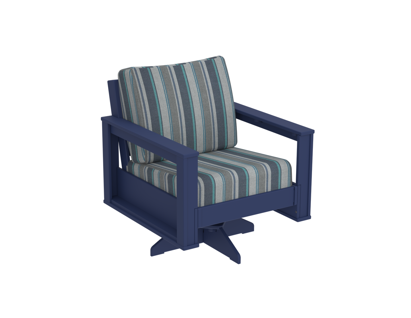 Modern Outdoor Swivel Arm Chair