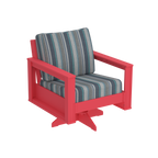 Modern Outdoor Swivel Arm Chair