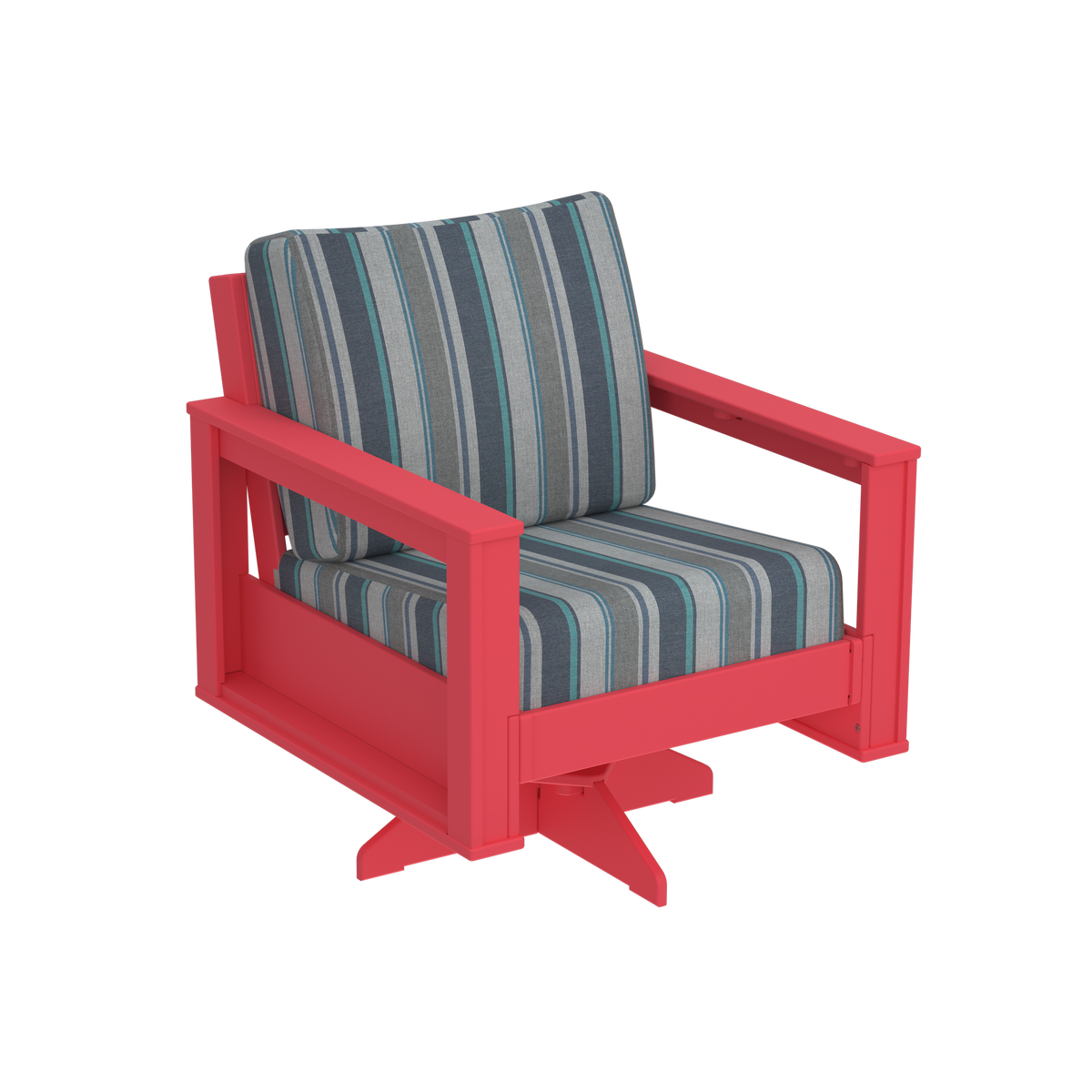 Modern Outdoor Swivel Arm Chair