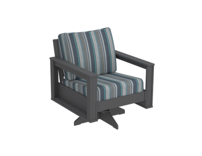 Modern Outdoor Swivel Arm Chair