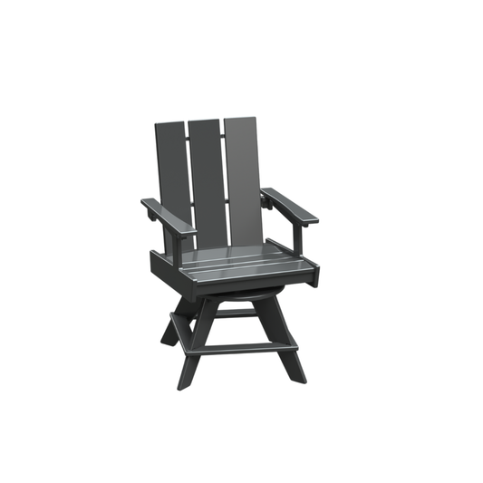 Modern Outdoor Swivel Dining Arm Chair