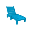Modern Outdoor Armless Chaise Lounge