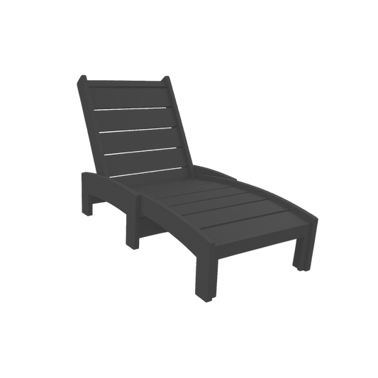 Modern Outdoor Armless Chaise Lounge