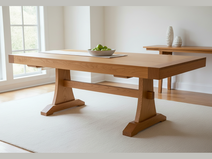 Mitered Dining Table with Shaker Base