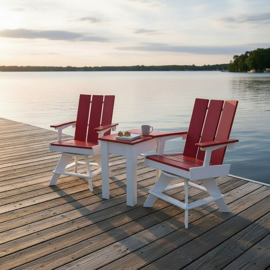 Modern Outdoor Swivel Dining Arm Chair