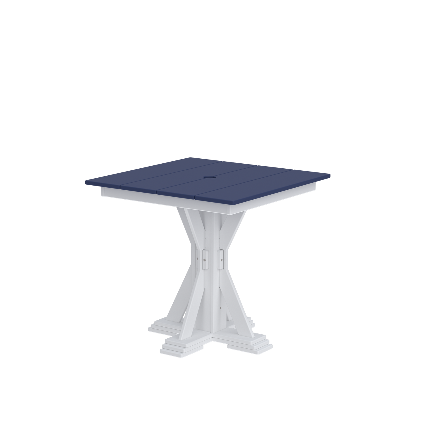 Modern Outdoor X-Base Square Dining Table 32"Wx32"Dx31"H