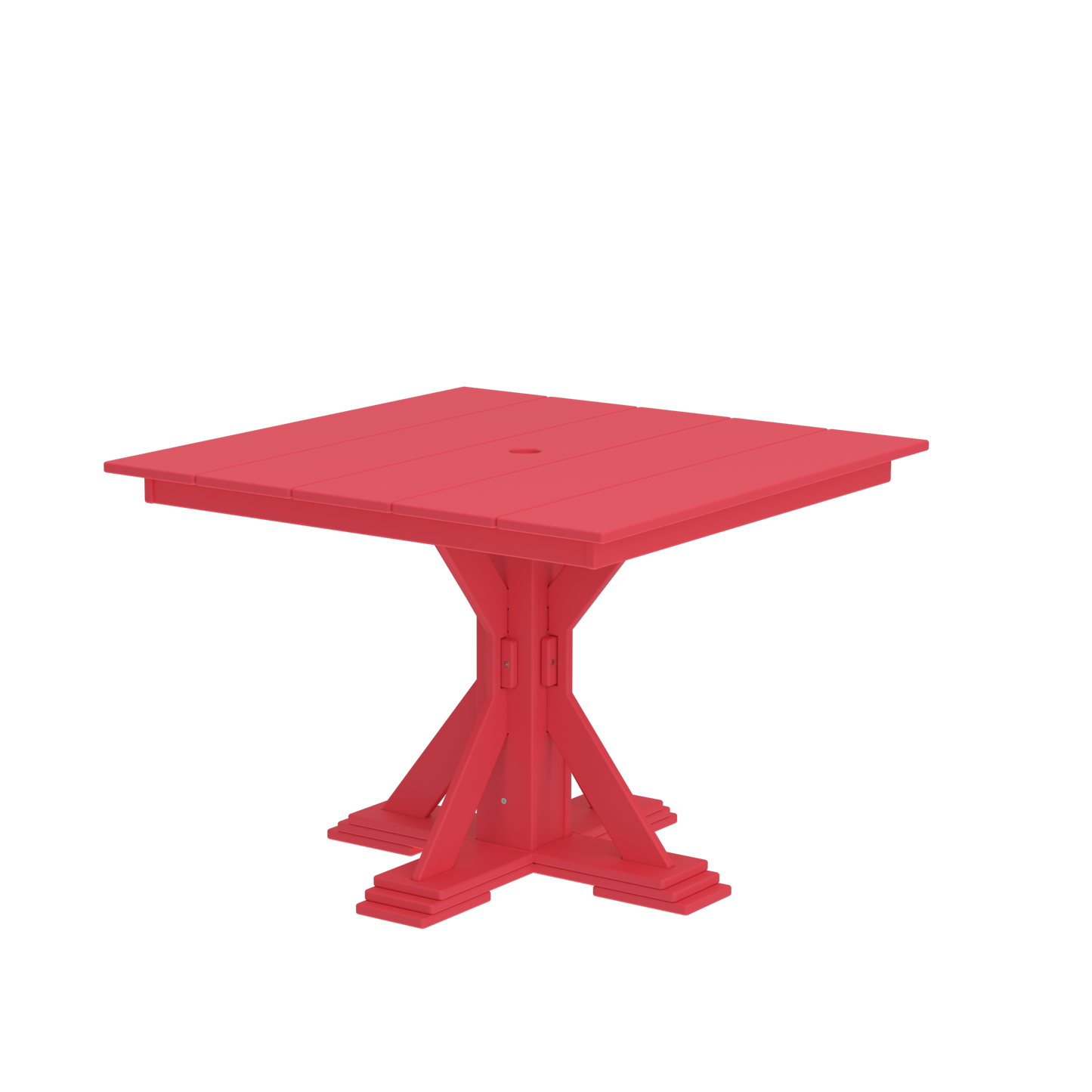 Modern Outdoor X-Base Square Dining Table 42"Wx42"Dx31"H