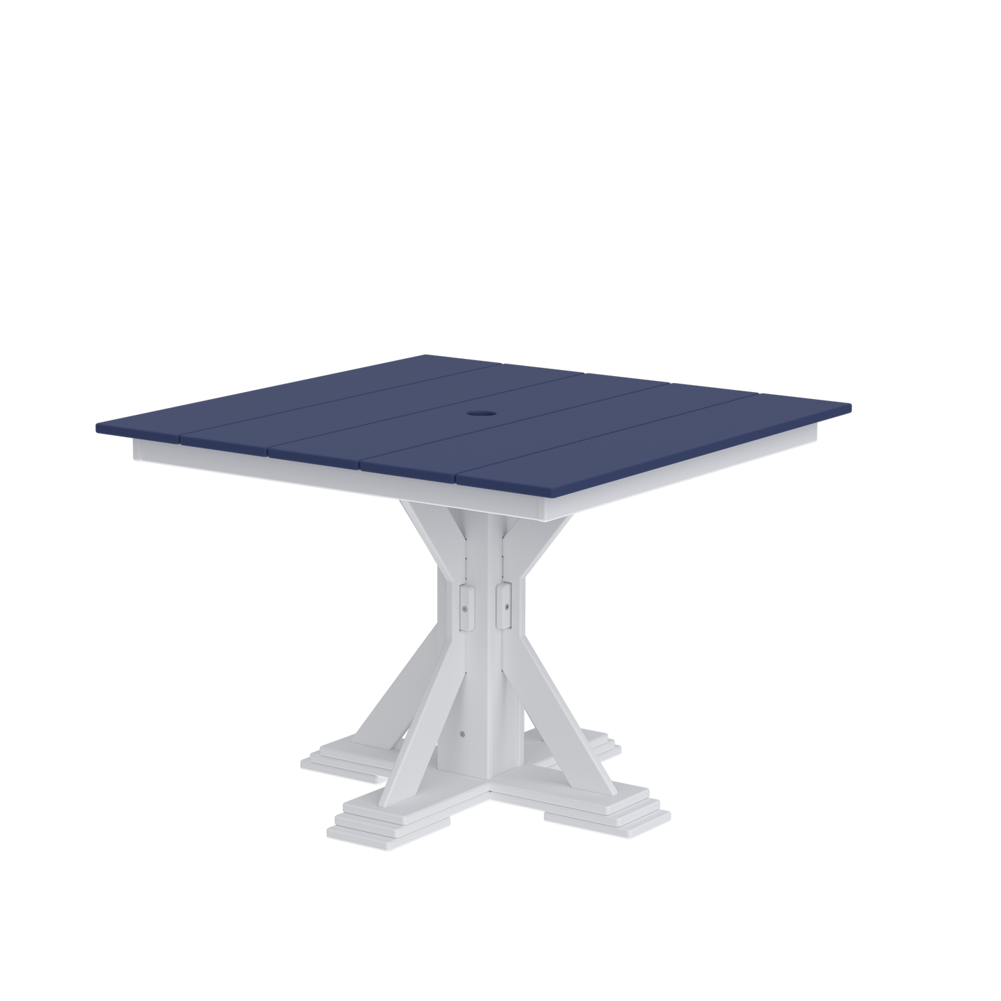 Modern Outdoor X-Base Square Dining Table 42"Wx42"Dx31"H