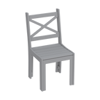 Modern Outdoor X-Back Dining Side Chair