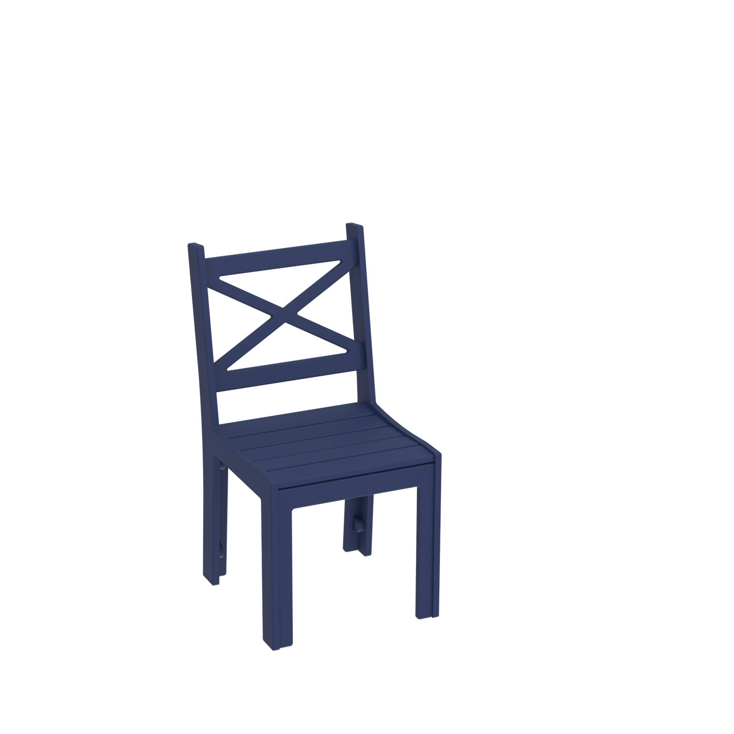 Modern Outdoor X-Back Dining Side Chair
