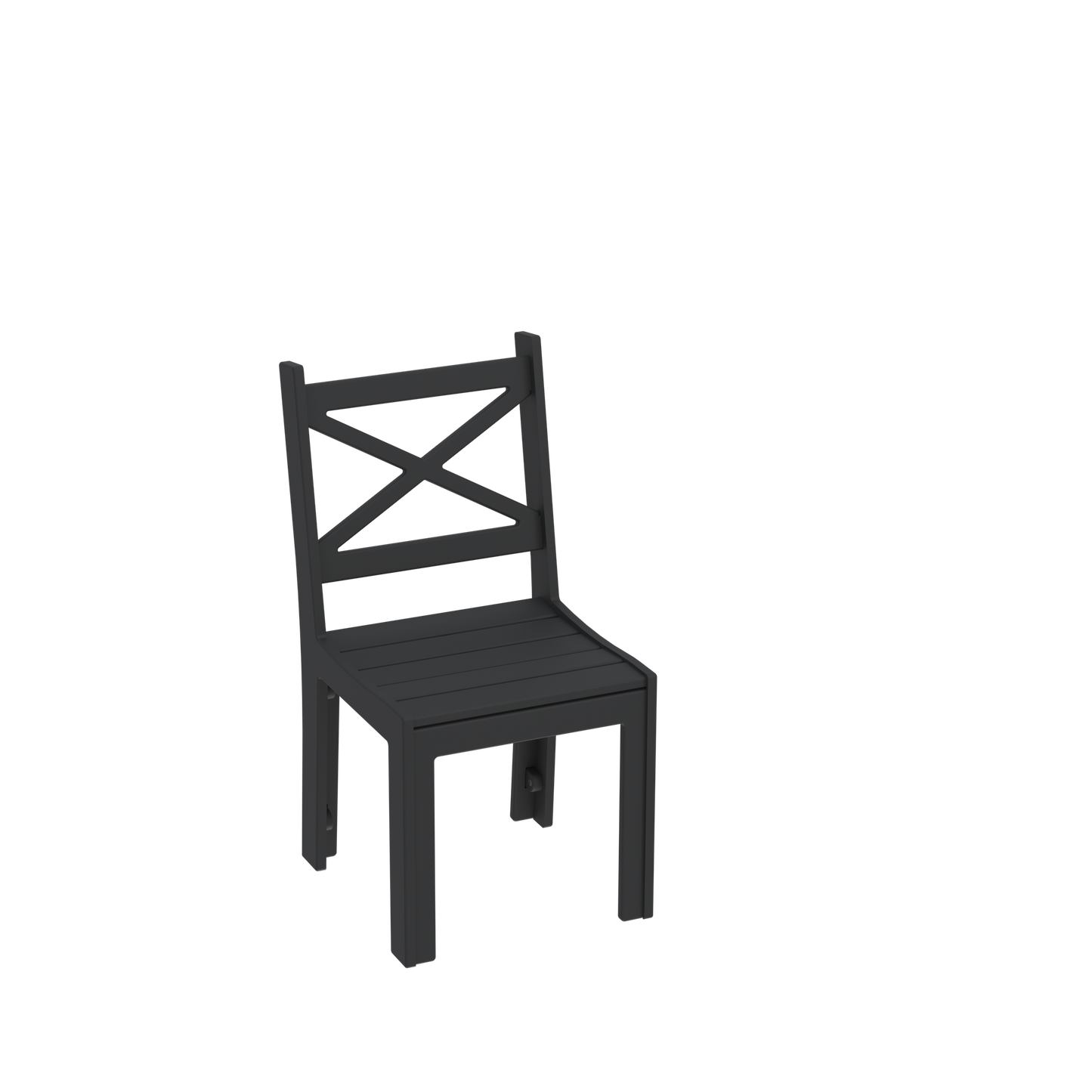 Modern Outdoor X-Back Dining Side Chair