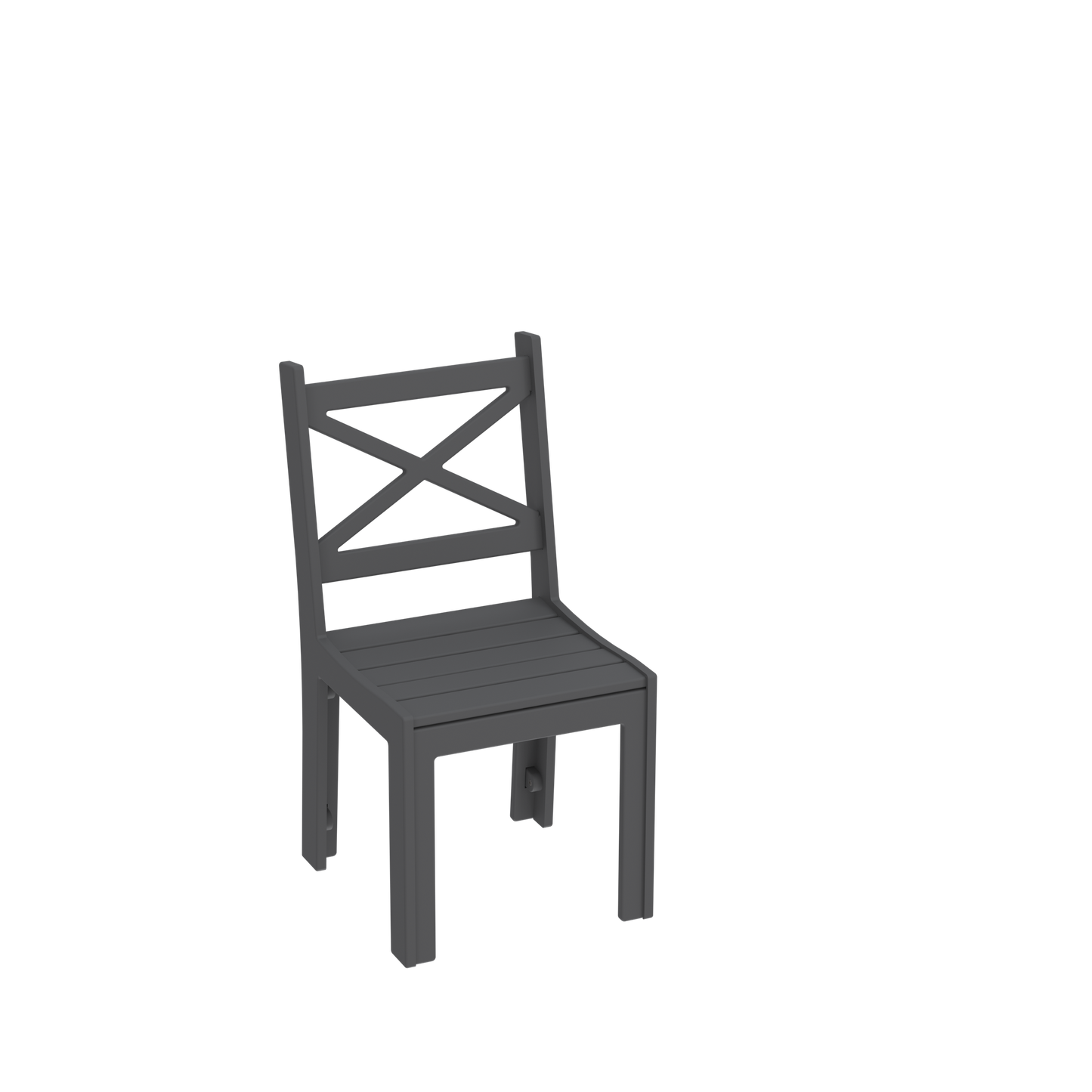 Modern Outdoor X-Back Dining Side Chair
