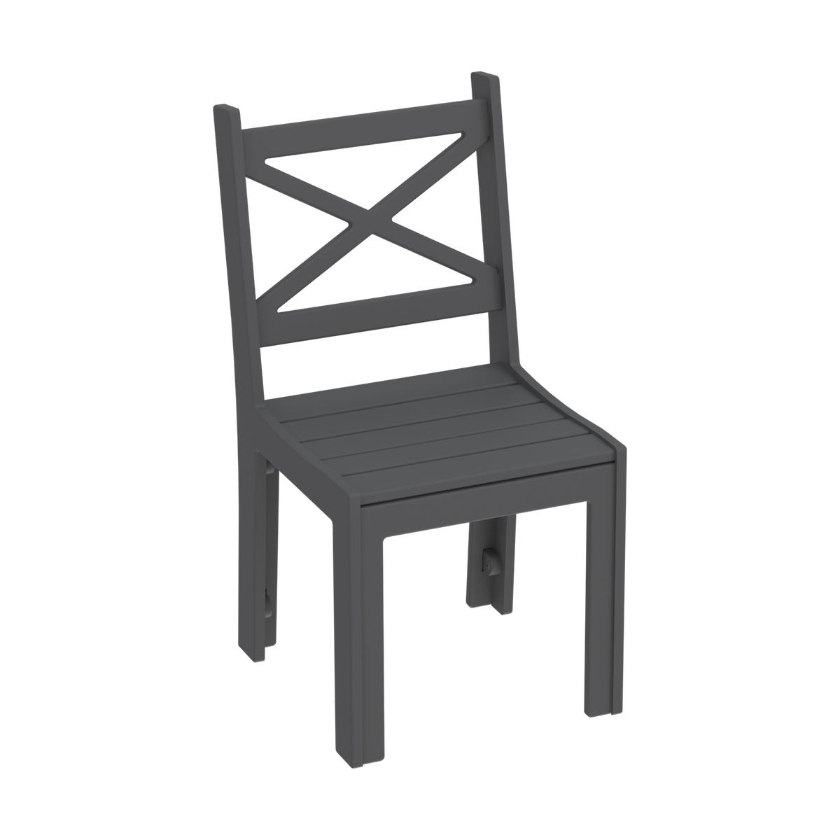 Modern Outdoor X-Back Dining Side Chair