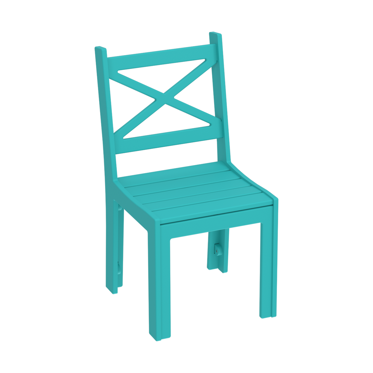 Modern Outdoor X-Back Dining Side Chair