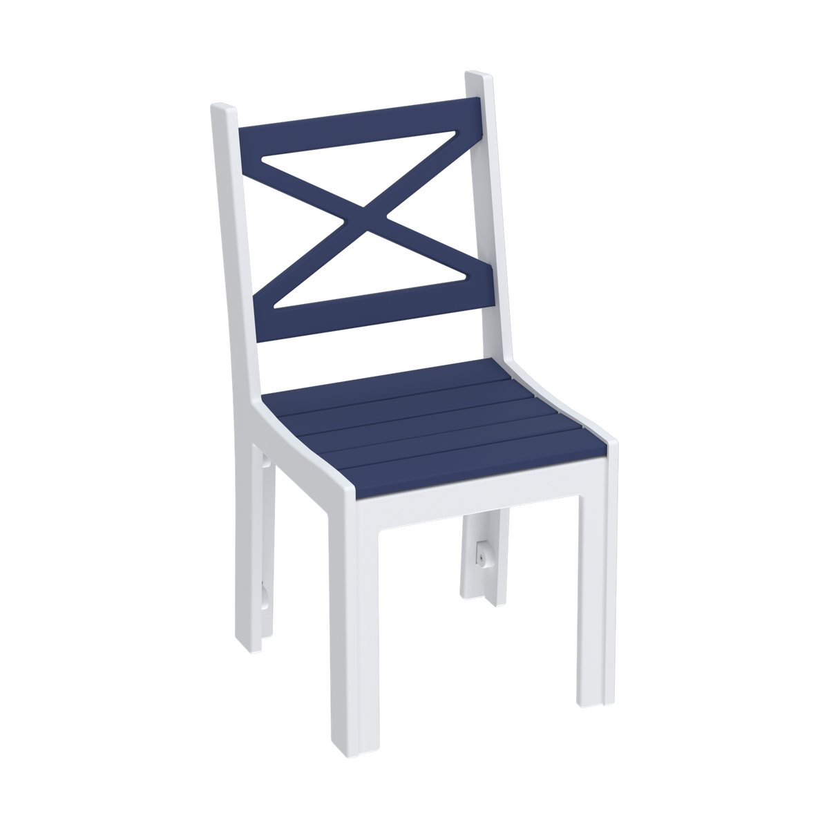 Modern Outdoor X-Back Dining Side Chair