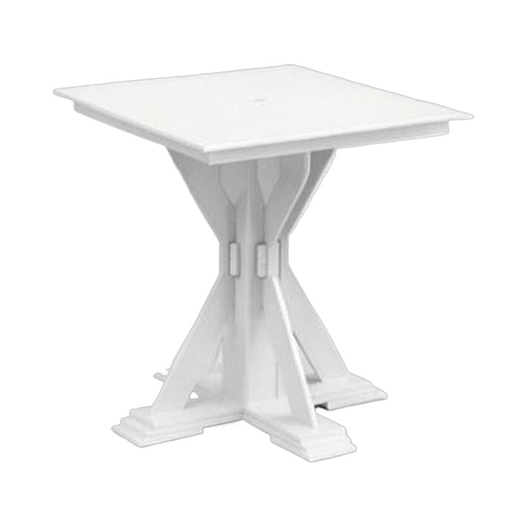 Modern Outdoor X-Base Square Pub Table 32"Wx32"Dx36"H