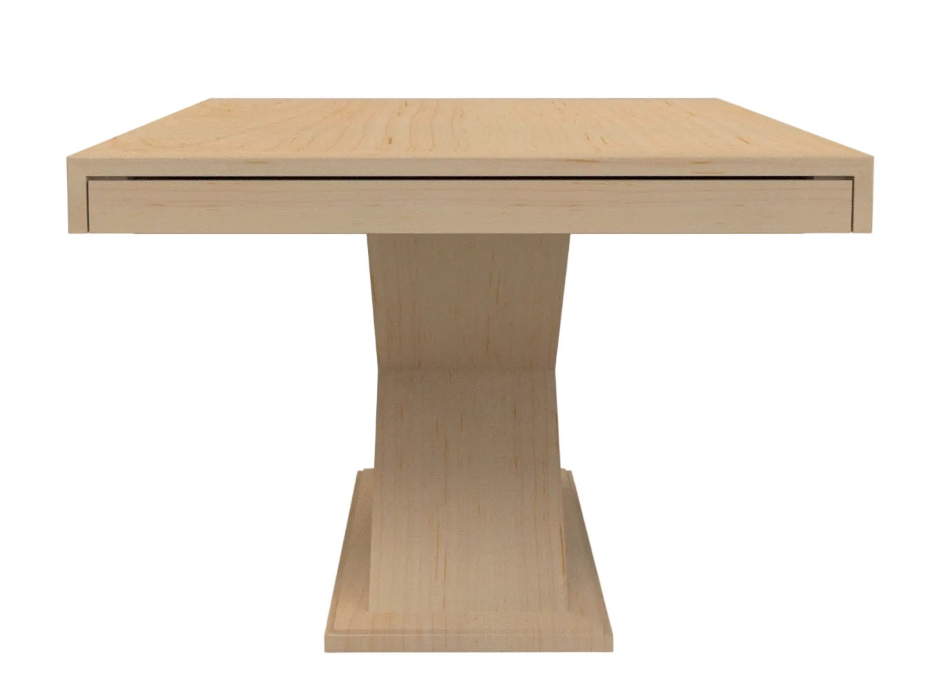 Mitered Dining Table with X-Pedestal Base