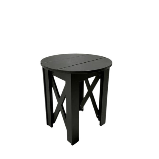 Modern Outdoor X Round End Table