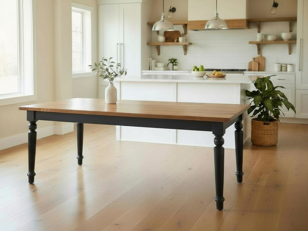 Country Lane Harvest Table 42"Dx72"Wx30"H