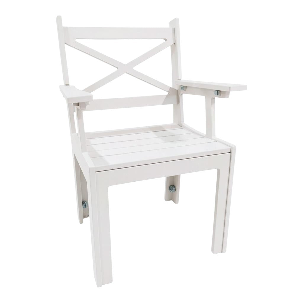 Modern Outdoor X-Back Dining Arm Chair