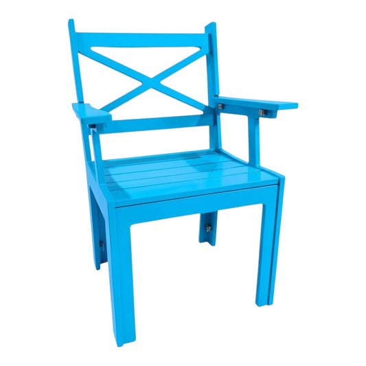 Modern Outdoor X-Back Dining Arm Chair