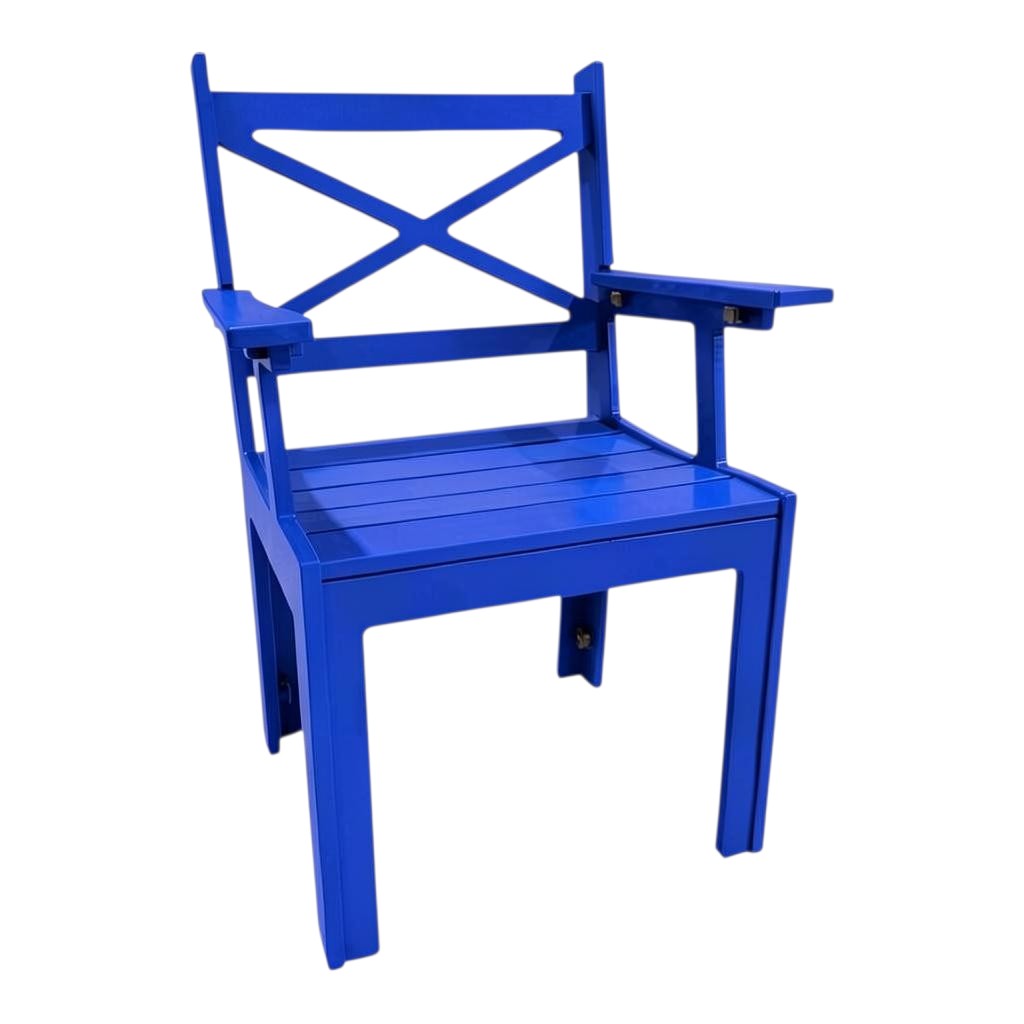 Modern Outdoor X-Back Dining Arm Chair