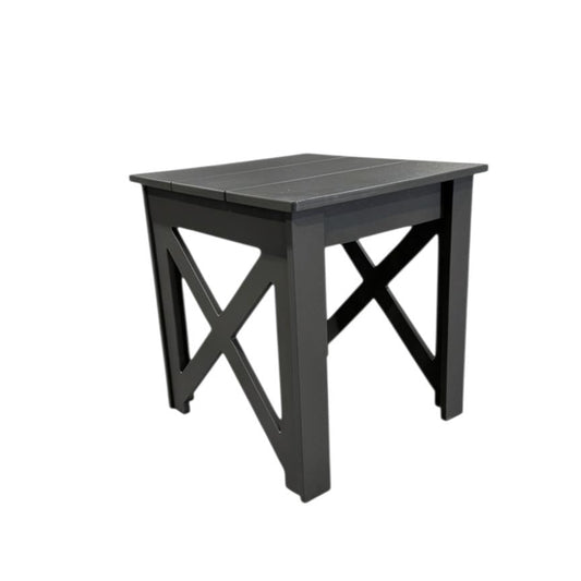 Modern Outdoor X End Table 22"Wx24"Dx24"H