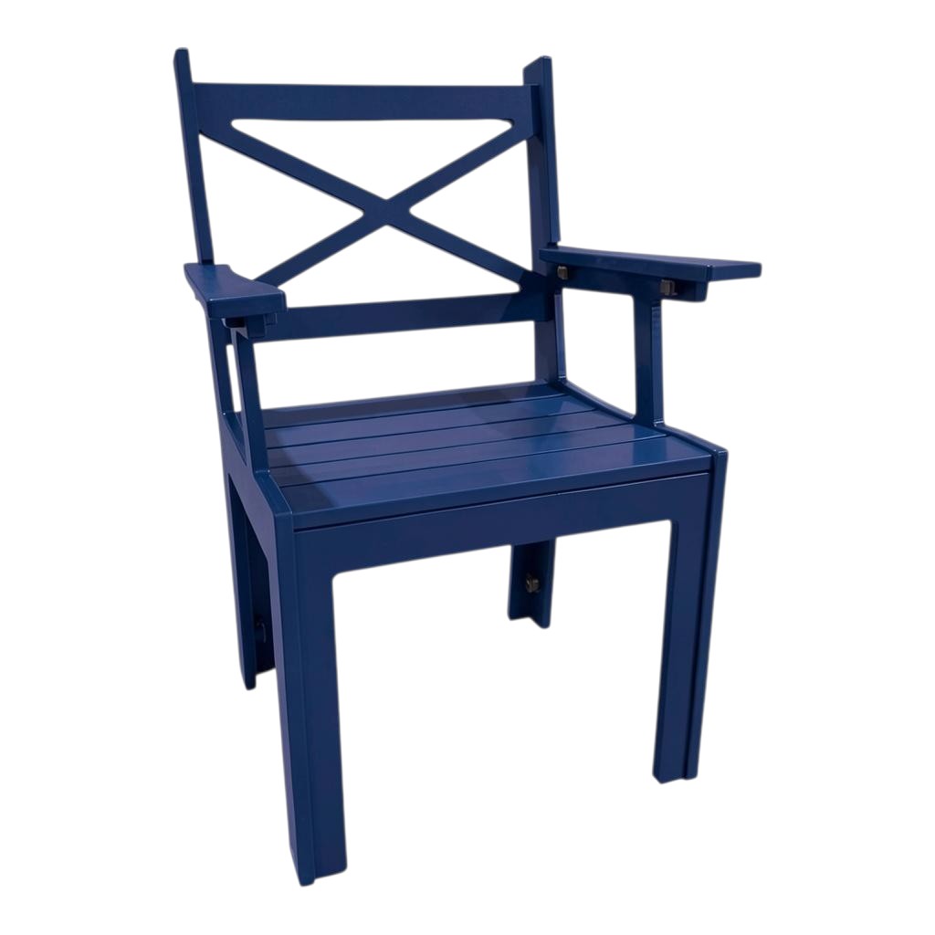 Modern Outdoor X-Back Dining Arm Chair
