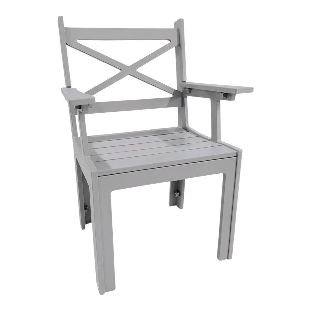 Modern Outdoor X-Back Dining Arm Chair