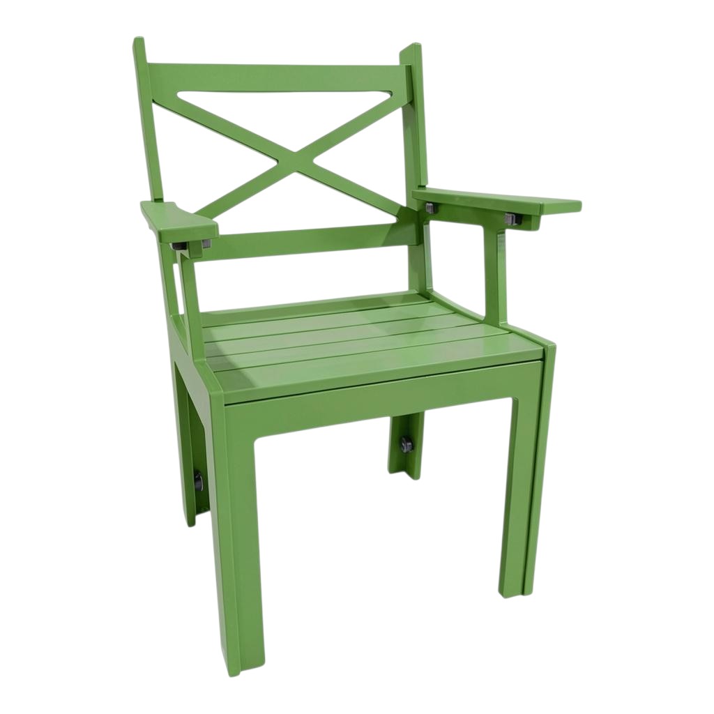 Modern Outdoor X-Back Dining Arm Chair