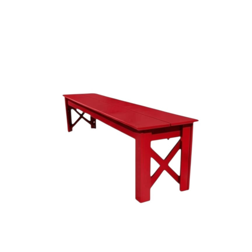 Modern Outdoor X Harvest Dining Bench
