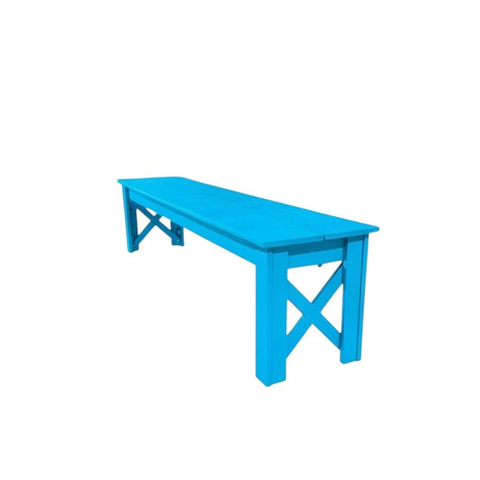 Modern Outdoor X Harvest Dining Bench
