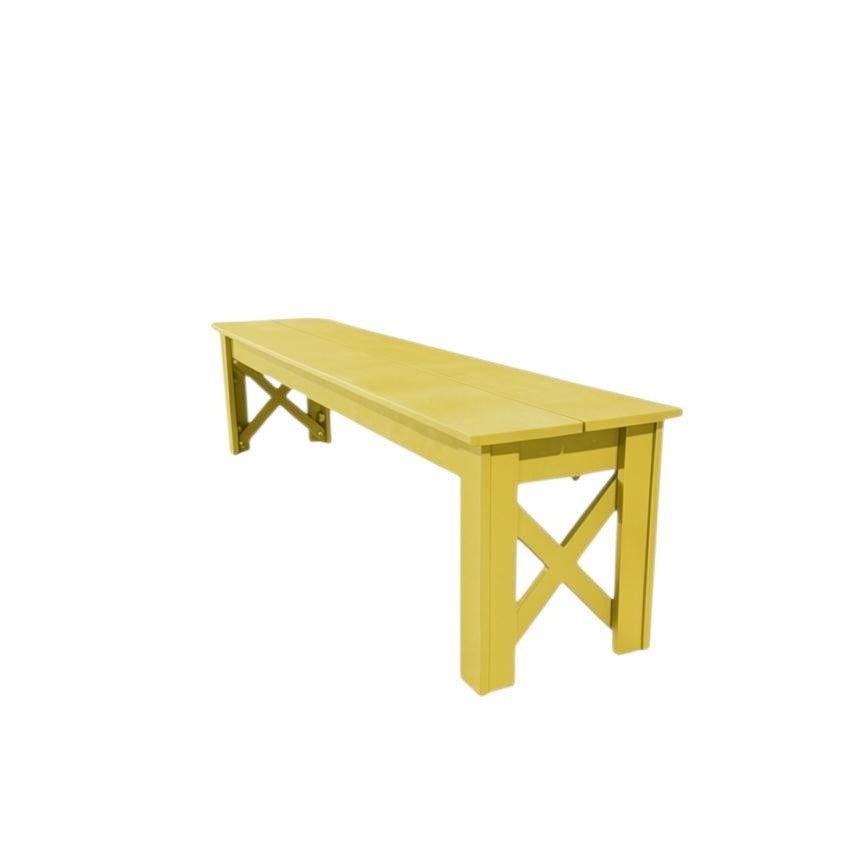 Modern Outdoor X Harvest Dining Bench
