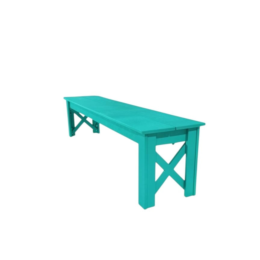 Modern Outdoor X Harvest Dining Bench