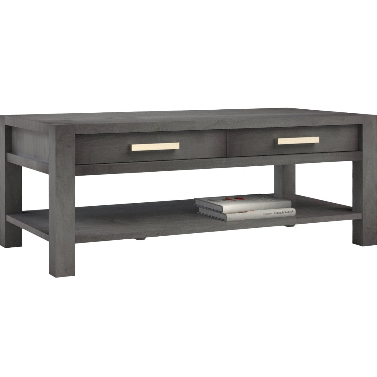 Modern  Coffee Table w/2 Drawers & Shelf