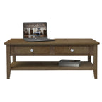 Shaker  Coffee Table w/2 Drawers & Shelf