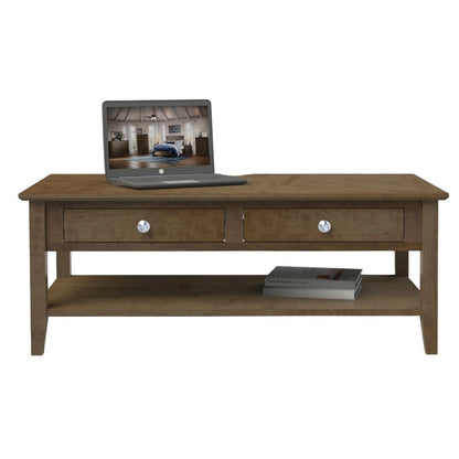 Shaker  Coffee Table w/2 Drawers & Shelf