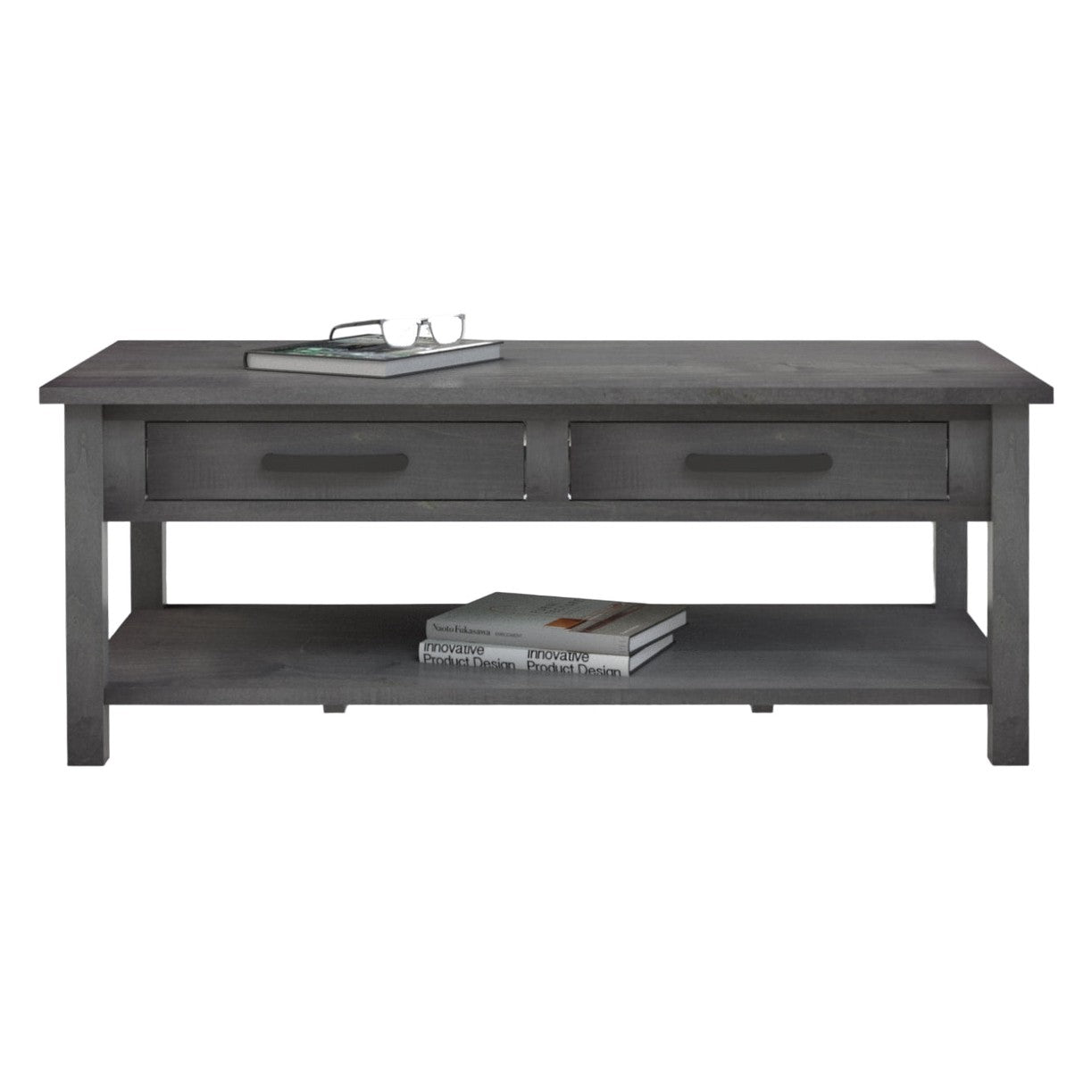 William  Coffee Table w/2 Drawers & Shelf