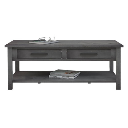 William  Coffee Table w/2 Drawers & Shelf